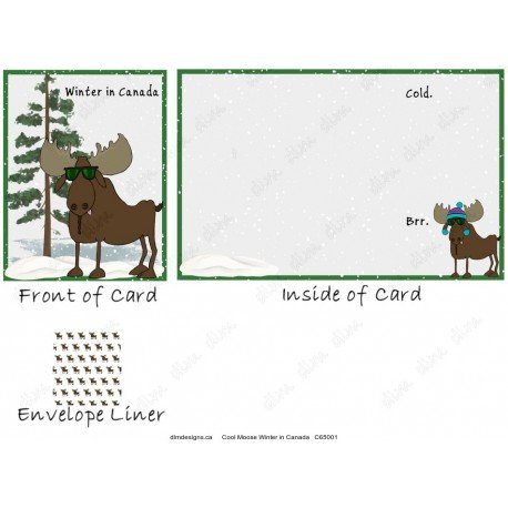 Cool Moose Winter in Canada