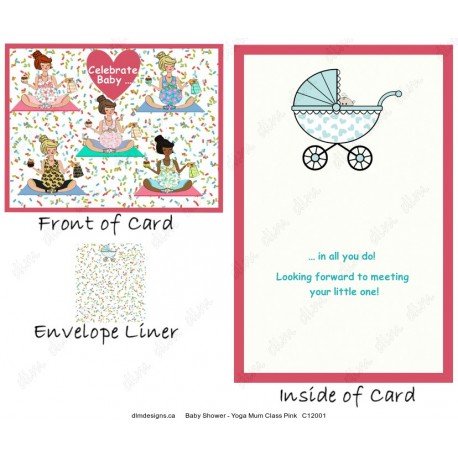 Baby Shower - Yoga Mum Class Pink