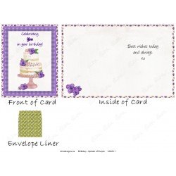 Birthday - Splash of Purple