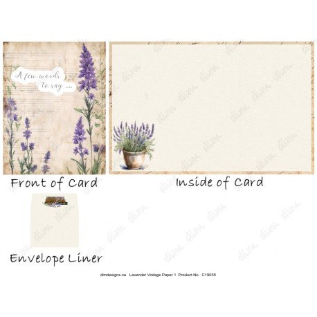 Lavender Vintage Paper 1
