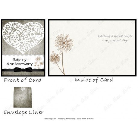 Wedding Anniversary – Lace Heart
