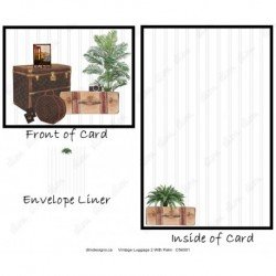 Vintage Luggage 2 With Palm